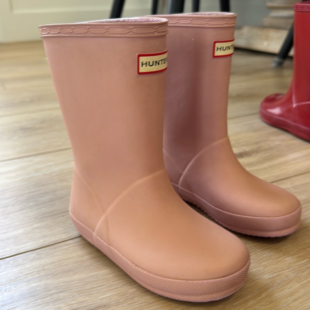 Light pink Hunter Rain Boots